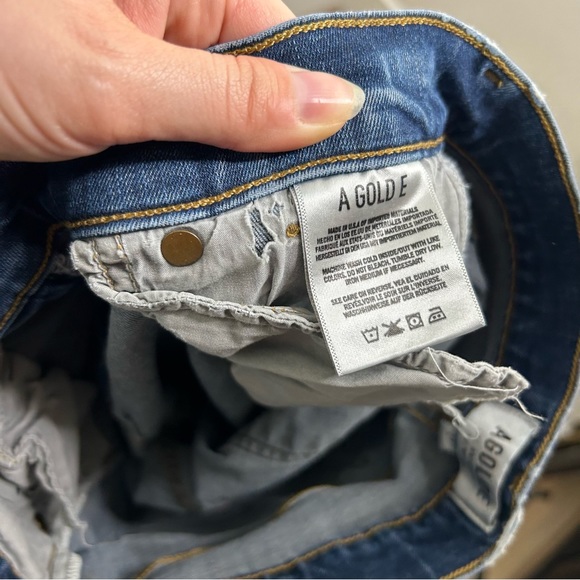 AGOLDE High Rise Dark Wash Skinny Jean 27 - Picture 12 of 15